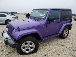 Salvage cars for sale at Temple, TX auction: 2013 Jeep Wrangler Sahara