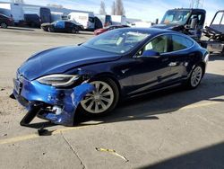 Salvage cars for sale at Hayward, CA auction: 2017 Tesla Model S