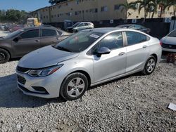 Salvage cars for sale from Copart Opa Locka, FL: 2018 Chevrolet Cruze LS