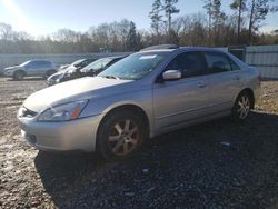 Salvage cars for sale at Augusta, GA auction: 2005 Honda Accord EX