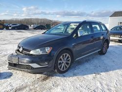 Salvage cars for sale at Assonet, MA auction: 2017 Volkswagen Golf Alltrack S