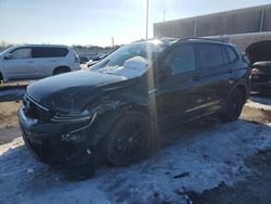 Volkswagen salvage cars for sale: 2022 Volkswagen Tiguan SE R-LINE Black