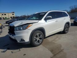 Vehiculos salvage en venta de Copart Wilmer, TX: 2016 Toyota Highlander XLE