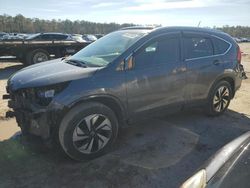 Salvage SUVs for sale at auction: 2015 Honda CR-V Touring