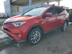 Salvage cars for sale at West Palm Beach, FL auction: 2016 Toyota Rav4 Limited