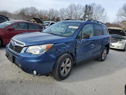 Salvage cars for sale at North Billerica, MA auction: 2015 Subaru Forester 2.5I Limited