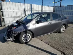 Salvage cars for sale at Sun Valley, CA auction: 2017 Toyota Prius