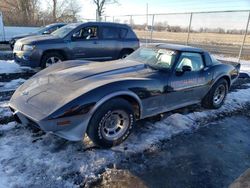 Salvage cars for sale at Cicero, IN auction: 1978 Chevrolet Corvette