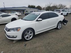 Salvage cars for sale at Sacramento, CA auction: 2015 Volkswagen Passat SEL