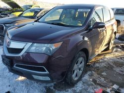 Salvage cars for sale at Littleton, CO auction: 2011 Acura MDX