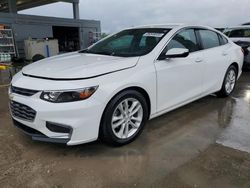 Chevrolet salvage cars for sale: 2018 Chevrolet Malibu LT