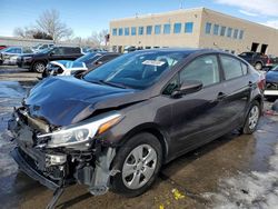 Salvage cars for sale at auction: 2018 KIA Forte LX