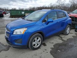 Salvage cars for sale at Ellwood City, PA auction: 2015 Chevrolet Trax 1LT