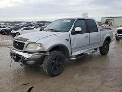 Salvage cars for sale at Kansas City, KS auction: 2002 Ford F150 Supercrew