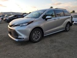 Salvage cars for sale at San Diego, CA auction: 2022 Toyota Sienna XLE