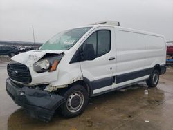 Salvage cars for sale at Grand Prairie, TX auction: 2017 Ford Transit T-150