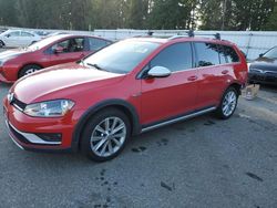 Salvage cars for sale at Arlington, WA auction: 2017 Volkswagen Golf Alltrack S