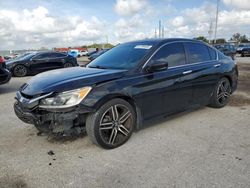 Vehiculos salvage en venta de Copart Homestead, FL: 2017 Honda Accord Sport