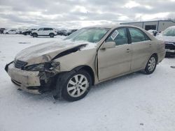 Toyota salvage cars for sale: 2002 Toyota Camry LE