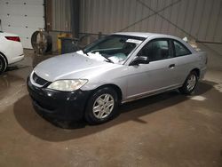 Salvage cars for sale at West Mifflin, PA auction: 2005 Honda Civic DX VP