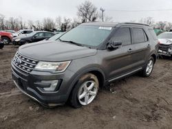 Salvage cars for sale at Baltimore, MD auction: 2016 Ford Explorer XLT