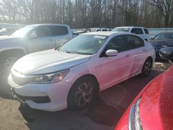 Vehiculos salvage en venta de Copart Glassboro, NJ: 2016 Honda Accord LX