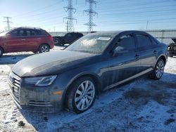 Salvage cars for sale at Elgin, IL auction: 2017 Audi A4 Ultra Premium