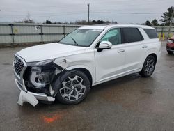 Carros salvage a la venta en subasta: 2021 Hyundai Palisade Calligraphy