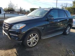 Salvage cars for sale at San Martin, CA auction: 2012 Mercedes-Benz ML 350 4matic