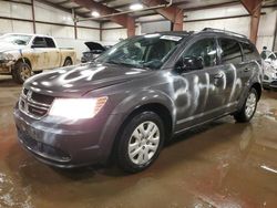 Salvage cars for sale from Copart Lansing, MI: 2019 Dodge Journey SE