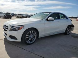 Salvage cars for sale at Grand Prairie, TX auction: 2016 Mercedes-Benz C300