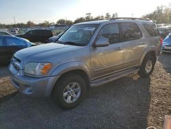 Salvage cars for sale at Riverview, FL auction: 2005 Toyota Sequoia SR5