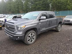 Salvage cars for sale at Graham, WA auction: 2018 Toyota Tundra Crewmax SR5