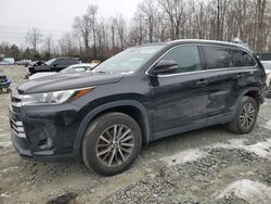 Toyota salvage cars for sale: 2019 Toyota Highlander SE