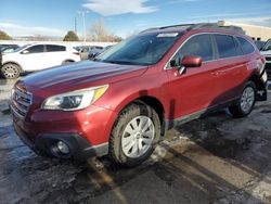 Subaru salvage cars for sale: 2015 Subaru Outback 2.5I Premium