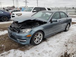 Vehiculos salvage en venta de Copart Elgin, IL: 2012 Mercedes-Benz C 300 4matic