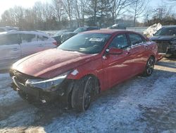 Salvage cars for sale at North Billerica, MA auction: 2023 Hyundai Elantra SEL