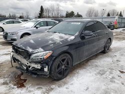 Salvage cars for sale at Bowmanville, ON auction: 2019 Mercedes-Benz C 300 4matic