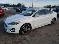 Salvage cars for sale at Newton, AL auction: 2019 Ford Fusion Titanium