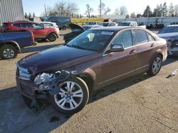 Salvage cars for sale from Copart Woodburn, OR: 2009 Mercedes-Benz C300