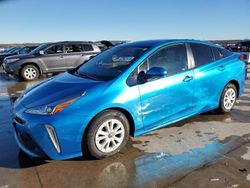 Salvage cars for sale at Grand Prairie, TX auction: 2020 Toyota Prius L