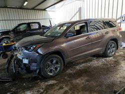 Toyota salvage cars for sale: 2017 Toyota Highlander Limited