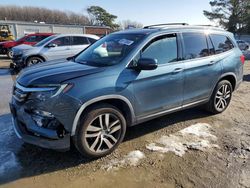 Salvage cars for sale at Hampton, VA auction: 2017 Honda Pilot Touring