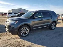 Salvage cars for sale at Amarillo, TX auction: 2018 Ford Explorer XLT