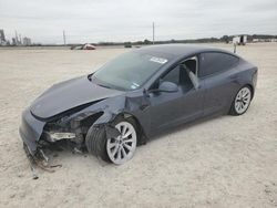 Salvage cars for sale at auction: 2022 Tesla Model 3