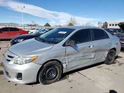 Salvage cars for sale at Littleton, CO auction: 2012 Toyota Corolla Base