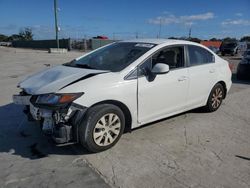 Honda Civic lx salvage cars for sale: 2012 Honda Civic LX