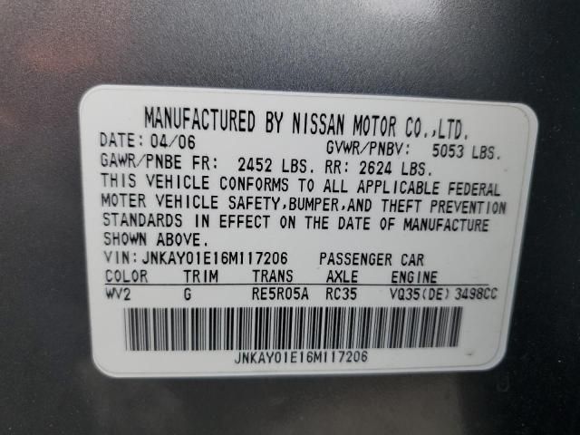 2006 Infiniti M35 Base