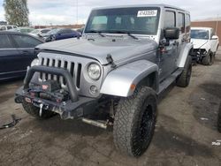 Jeep salvage cars for sale: 2017 Jeep Wrangler Unlimited Sahara