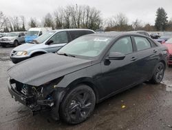 Salvage cars for sale at Portland, OR auction: 2023 Hyundai Elantra Blue